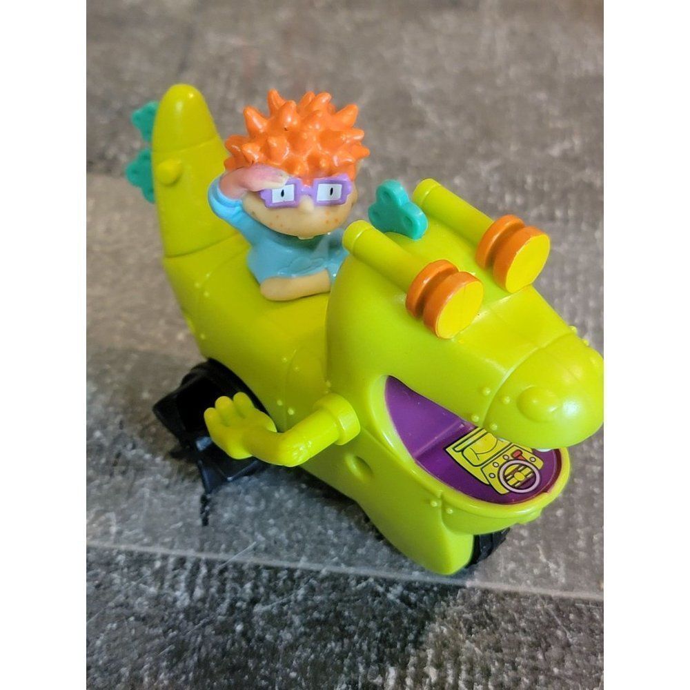 Burger King‎ Rugrats Chuckie dinosaur car toy figure
